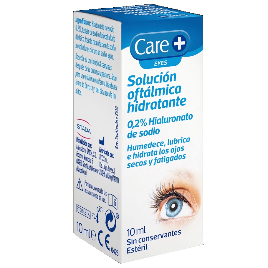 CARE+ EYES, SOLUCIÓN OFTÁLMICA HIDRATANTE STADA 10ML