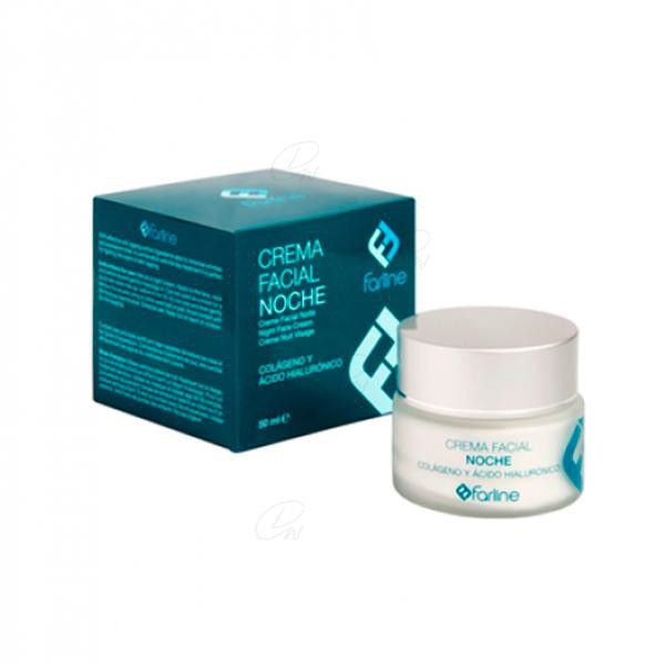 FARLINE CREMA FACIAL DE NOCHE COLAGENO + ACIDO HIALURÓNICO 50 ML
