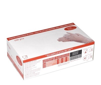 GUANTE VINILO TL 100U