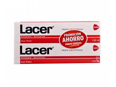 DUPLO PASTA DENTRÍFICA LACER 125+125ML